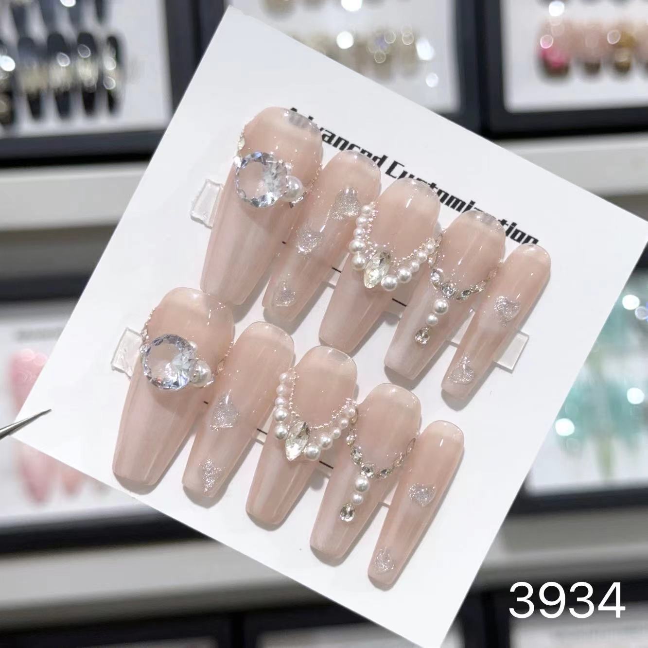 0962- Handmade press on nails fake nails removable