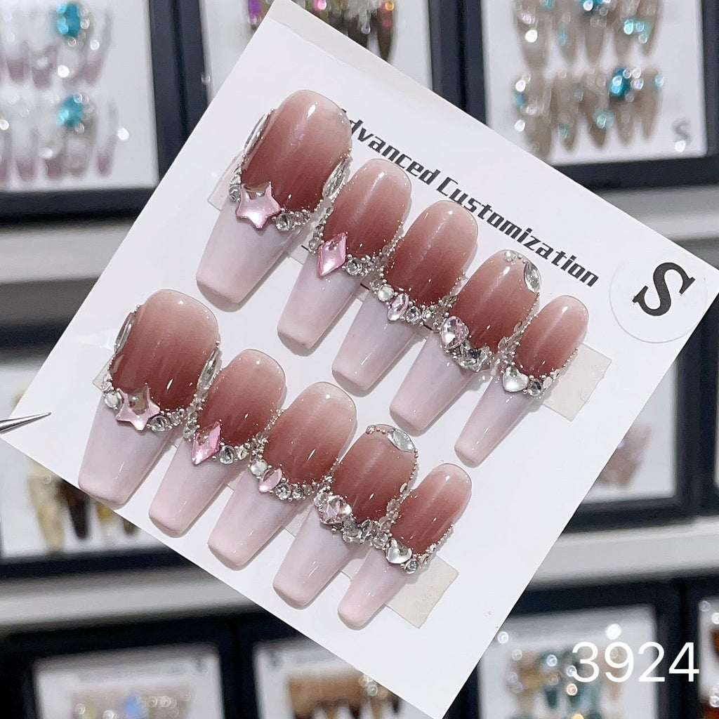 0962- Handmade press on nails fake nails removable