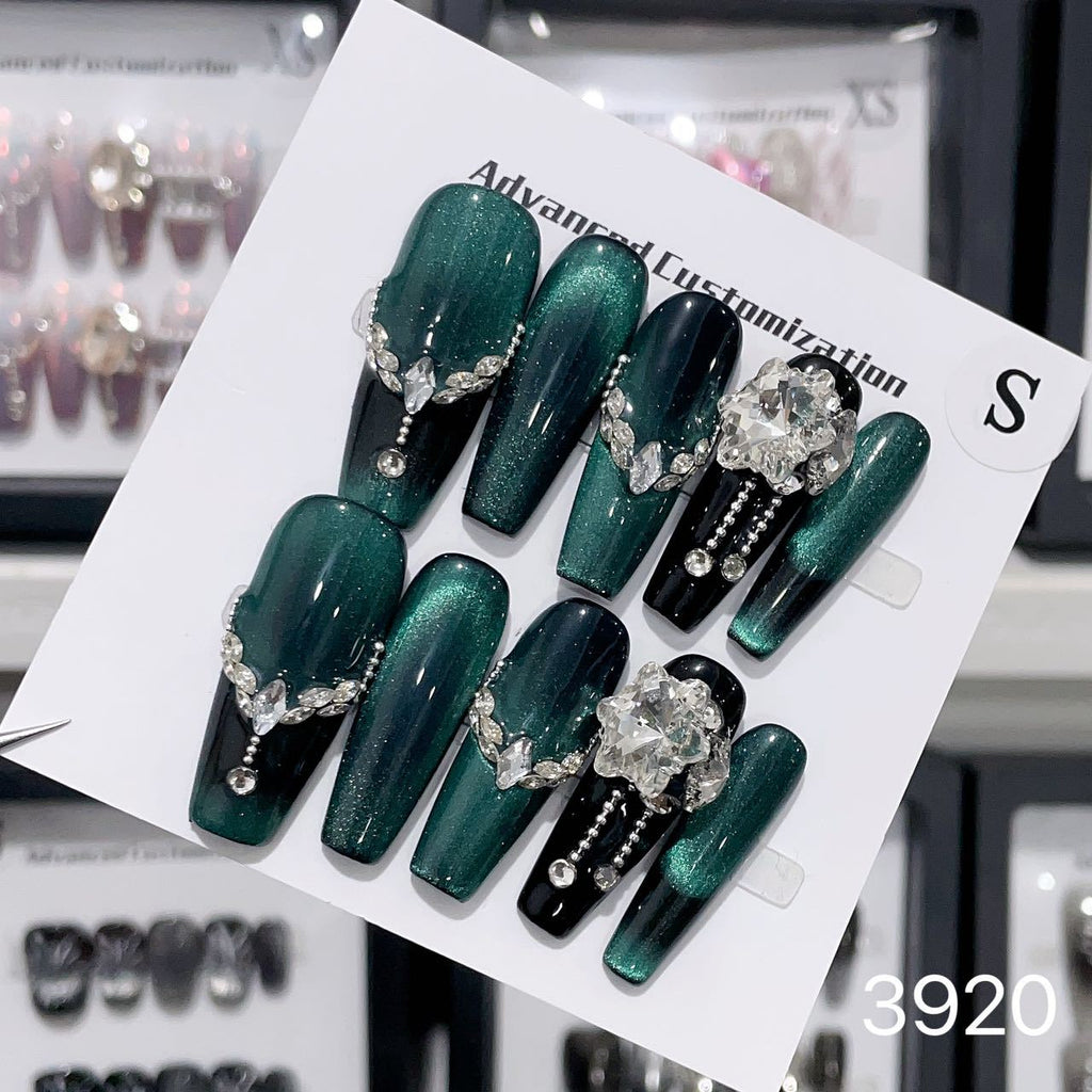 0962- Handmade press on nails fake nails removable