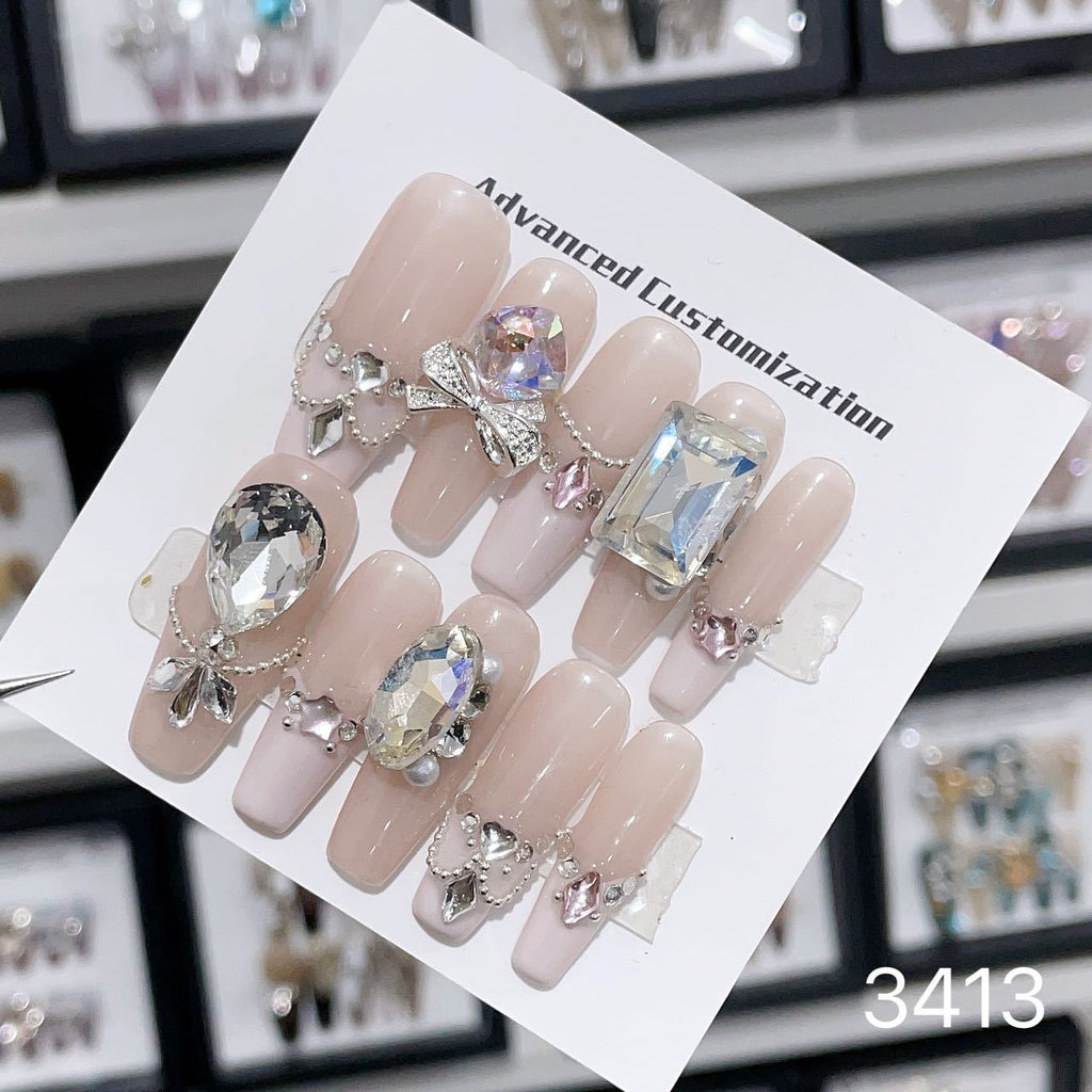 0962- Handmade press on nails fake nails removable